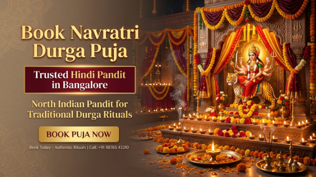 Navratri Durga Puja ceremony in Bangalore